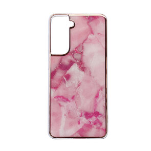 Samsung S24 - Marmer Back Cover - Roze