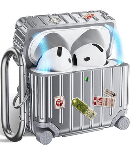 AirPods 4 - Koffer Hoes - Zilver