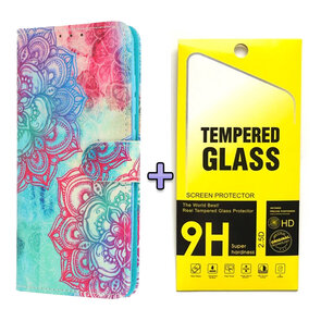 Samsung S23 FE Mandala &amp; Glas - Book Case