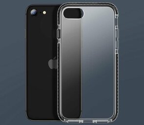 iPhone 7 &amp; 8 Zwart - Gel Armor Back Cover