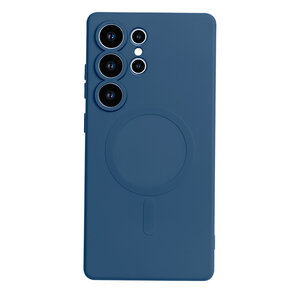 Samsung S25 Ultra - Donker Blauw - Camera Siliconen MagSafe Back Cover