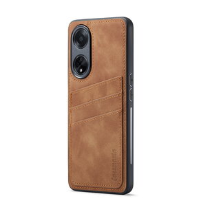 Oppo A98 - Back Cover met Kaarthouder - Sienna Brown