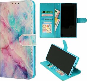 iPhone SE 2022 &amp; SE 2020 - Book Case - Marmer Uni
