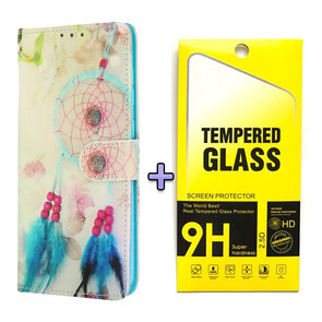 Samsung S23 FE Dromenvanger &amp; Glas - Book Case