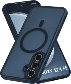 Samsung S24 FE - Blauw - Matte Armor - Geschikt voor MagSafe
