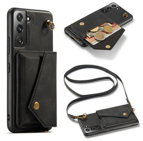 Samsung S22 Plus Charcoal Gray - Back Cover met Koord