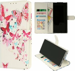 Samsung S23 met Vlinders Print - Book Case