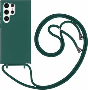 Samsung S23 Ultra Groen - TPU Back Cover met Koord