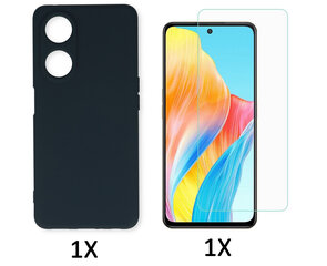 Oppo A78 5G - Back Cover &amp; Glas - Blauw