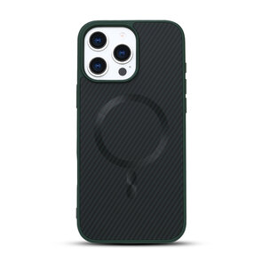 iPhone 14 Pro Max - Groen - Carbon MagSafe Back Cover