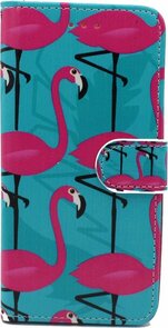iPhone SE (2022 / 2020) - iPhone 7 &amp; 8 - Book Case - Flamingo's