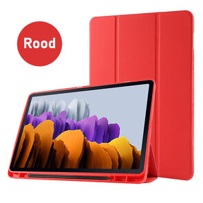 Samsung Tab S8 Plus - S7 FE &amp; Tab S7 Plus Rood - Smart Cover