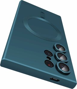 Samsung S24 Ultra - Donker Blauw - MagSafe Matte TPU