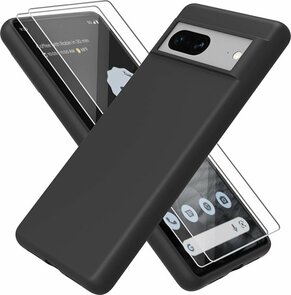 Pixel 7 - Back Cover &amp; 2x Glas - Zwart