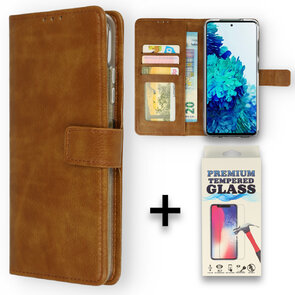Nokia G11 &amp; G21 - Book Case &amp; Glas - Bruin
