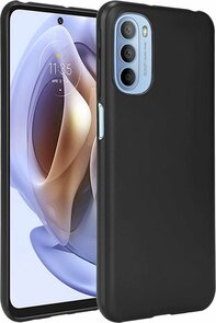 Moto G51 - Siliconen Back Cover - Zwart