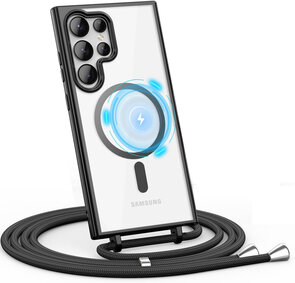 Samsung S25 Ultra - Zwart - MagSafe TPU met Koord