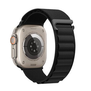 Hoco Climbing WA 20 Watch Bandje - Geschikt voor Watch - 42MM / 44MM / 45MM / 49MM - Zwart