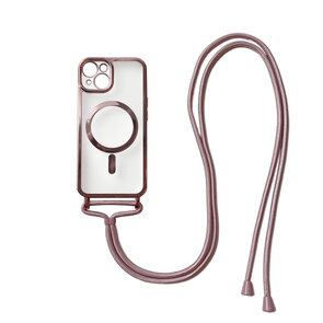 iPhone 11 Rosegoud - Magsafe TPU met Koord