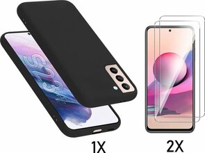 S23 Plus - Back Cover &amp; 2x Glas - Zwart