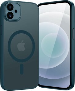iPhone 12 - Blauw - Matte Armor - Geschikt voor MagSafe