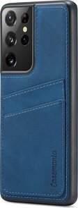 Samsung S21 Ultra - Back Cover met Kaarthouder - Navy Blue