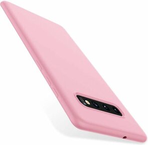 Samsung S10 - Siliconen Back Cover - Roze