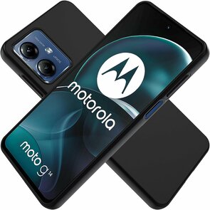 Moto G14 - Siliconen Back Cover - Zwart