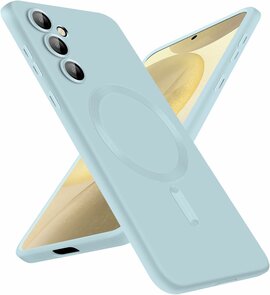 Samsung S24 - Licht Blauw Blauw - MagSafe Matte TPU