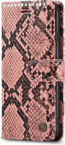 iPhone SE 2022 Roze - Slangen Book Case