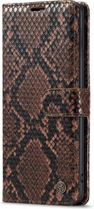 Samsung S10 Plus Bruin - Slangen Book Case