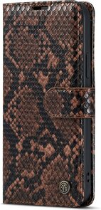 iPhone 13 Pro Bruin - Slangen Book Case