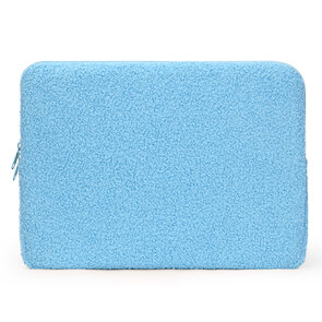 Teddy Sleeve Bag - Laptophoes &amp; Tablet 13 inch - Blauw