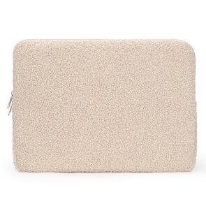 Teddy Sleeve Bag - Laptophoes &amp; Tablet 14 inch - Beige