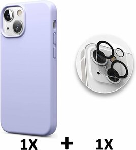 iPhone 13 - Back Cover &amp; Camera Lens Glas - Paars