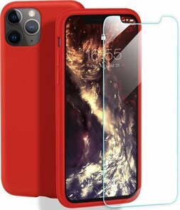 iPhone 11 Pro Max - Back Cover &amp; Glas - Rood