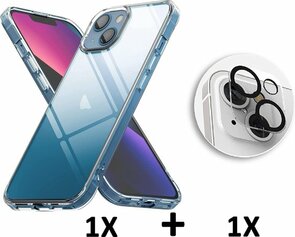 iPhone 13 Mini - Back Cover &amp; Camera Lens Glas - Transparant