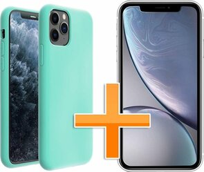 iPhone 11 Pro Max - Back Cover &amp; Glas - Turquoise