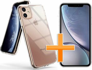 iPhone 11 - Back Cover &amp; Glas - Transparant