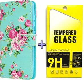 S21 Plus - Book Case - Bloemen &amp; Glas