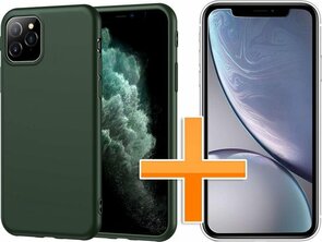 iPhone 11 Pro Max - Back Cover &amp; Glas - Groen