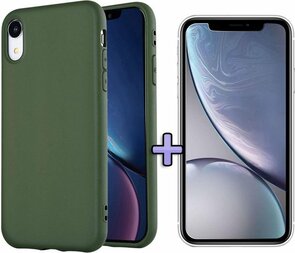 iPhone XR - Back Cover &amp; Glas - Groen