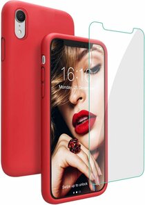 iPhone XR - Back Cover &amp; Glas - Rood