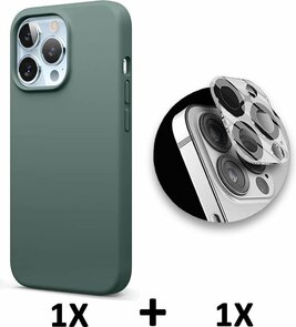 iPhone 13 Pro Max - Back Cover &amp; Camera Lens Glas - Groen