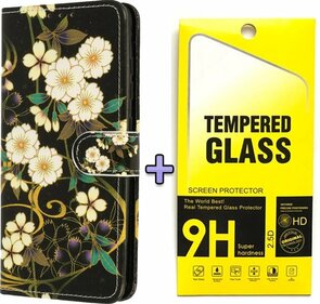 S21 Plus - Book Case - Wilde Bloemen &amp; Glas