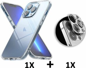 iPhone 13 Pro - Back Cover &amp; Camera Lens Glas - Transparant