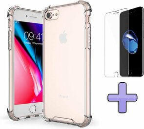 iPhone SE 2022-2020 - Anti Shock &amp; Glas - Transparant