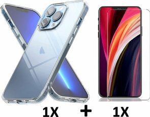 iPhone 13 Pro - Back Cover &amp; Glas - Transparant