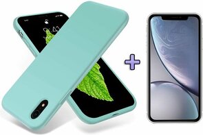 iPhone XR - Back Cover &amp; Glas - Turquoise