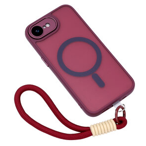 iPhone 16e - Magsafe Matte Armor &amp; Koord - Bordeaux